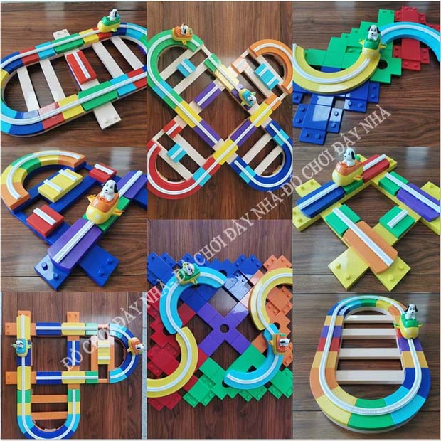 Mô hình đường ray xe lửa thông minh, đồ chơi giáo dục sớm cho bé - Đồ chơi đầy nhà