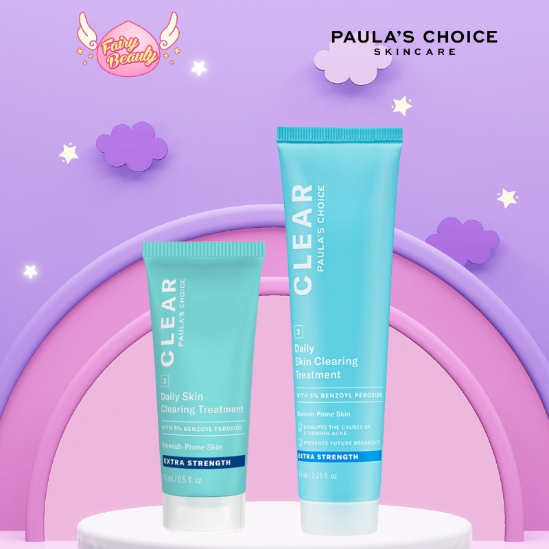 [PAULA'S CHOICE] Kem Ngăn Ngừa Và Cải Thiện Mụn Nặng Daily Skin Clearing Treatment 5% Benzoyl Peroxide 67ml (Mã 6110)