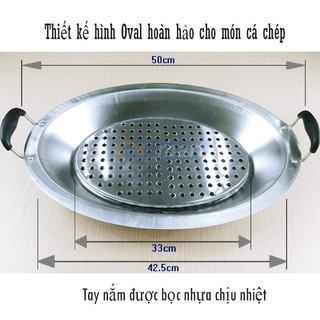 Khay lẩu cá chép inox