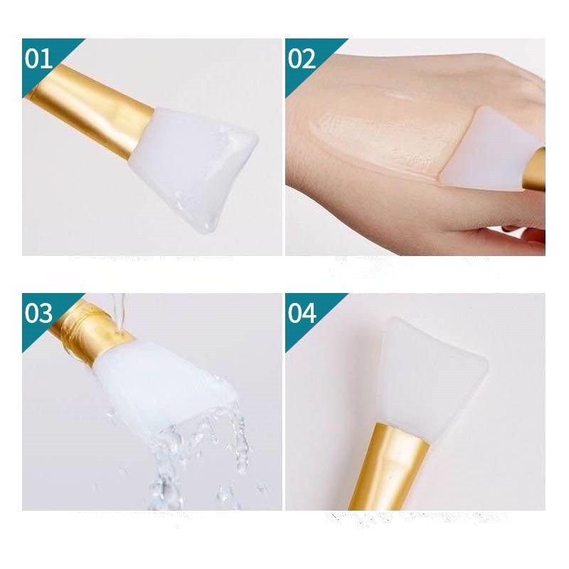 Cọ quét mặt nạ bằng Silicon tiện lợi chất lượng cao Cọ đắp mặt silicon chất lượng cao 3 màu