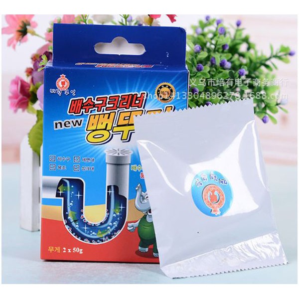 Bột thông tắc đường ống Hàn Quốc 50g