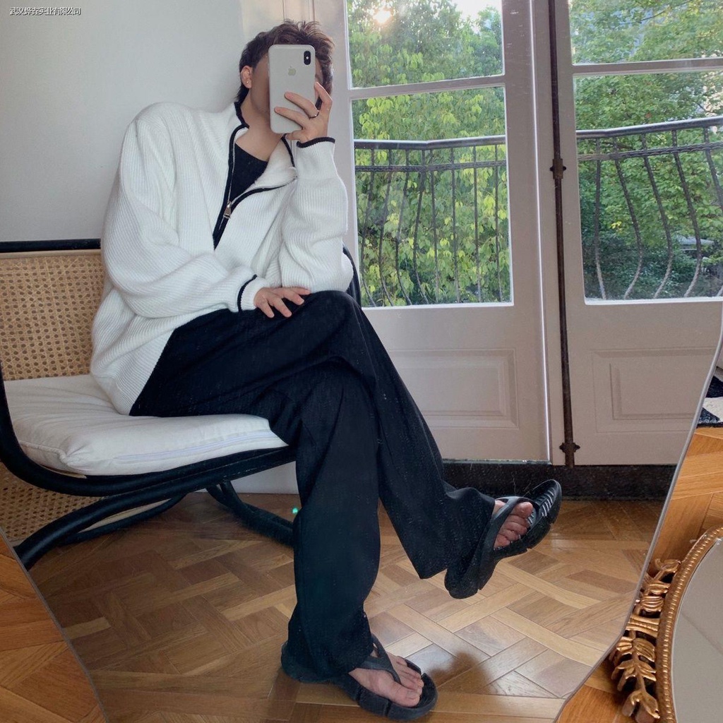 Áo khoác cardigan dệt kim phong cách thời trang xuân thu cho nam giới nhiều màu tùy chọn