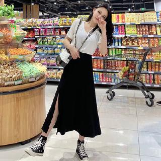 Chân Váy Chữ A Lưng Cao Phong Cách Retro 2020