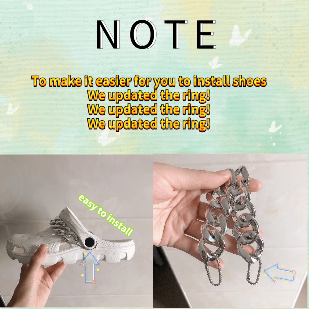 sticker gắn dép cross charm gắn dép crossCROCS Xăng đan Đế Xuồng Chống Trượt Thiết Kế Đục Lỗ Thời Trang Đi Biển Cho Nữ