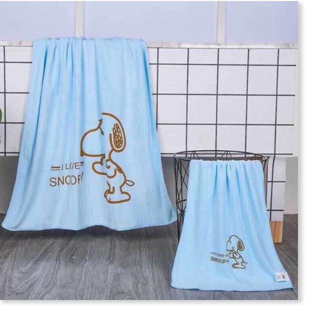Set 2 khăn tắm Snoopy