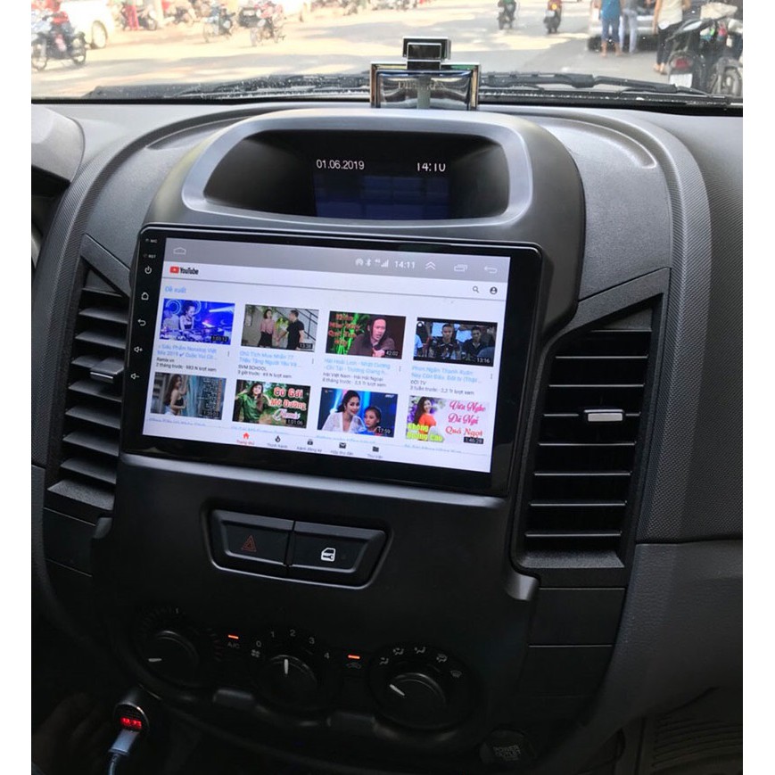 Màn Hình 9 inch Cho Xe FORD RANGER 2011-2015 Chạy Android Tiếng Việt - Đầu DVD Android Kèm Mặt Dưỡng RANGER