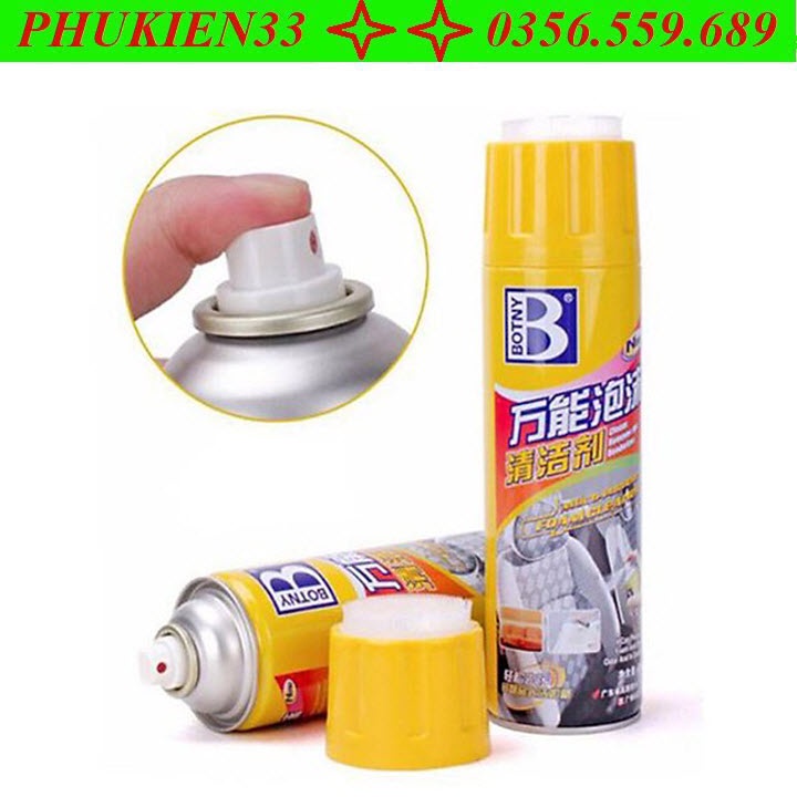 BÌNH XỊT VỆ SINH GHẾ XE Ô TÔ Đa Năng Cao Cấp BOTNY 650ML