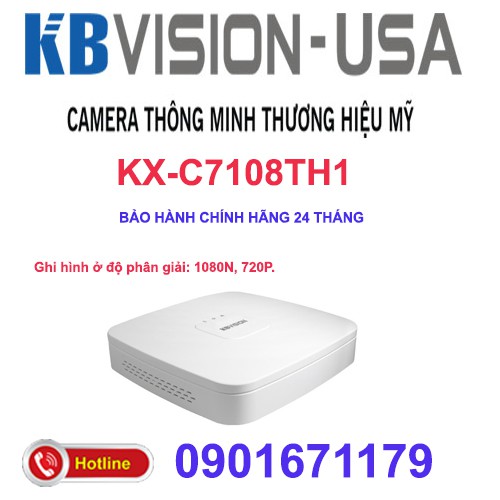 Đầu ghi hình 8 kênh 5 in 1 KBVISION KX-C7108TH1