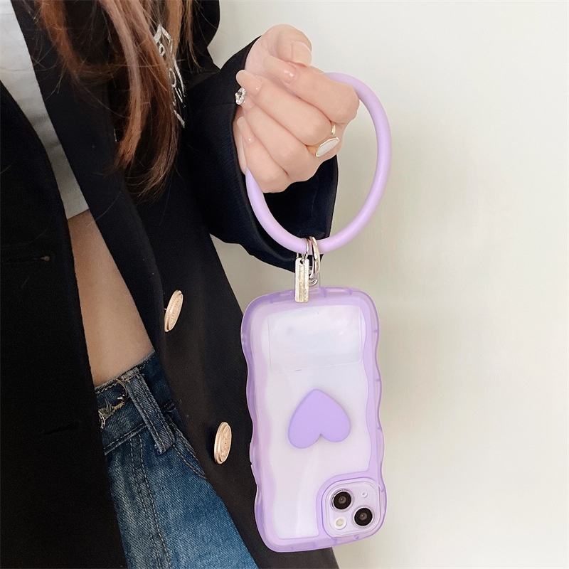 Ốp Điện Thoại Mềm Trong Suốt Màu Kẹo In Họa Tiết Có Dây Đeo Cho Iphone 7 8 SE 2020 7P 8P X Xs XR Xs max 11 12 13 Pro 11 12 13 Pro max