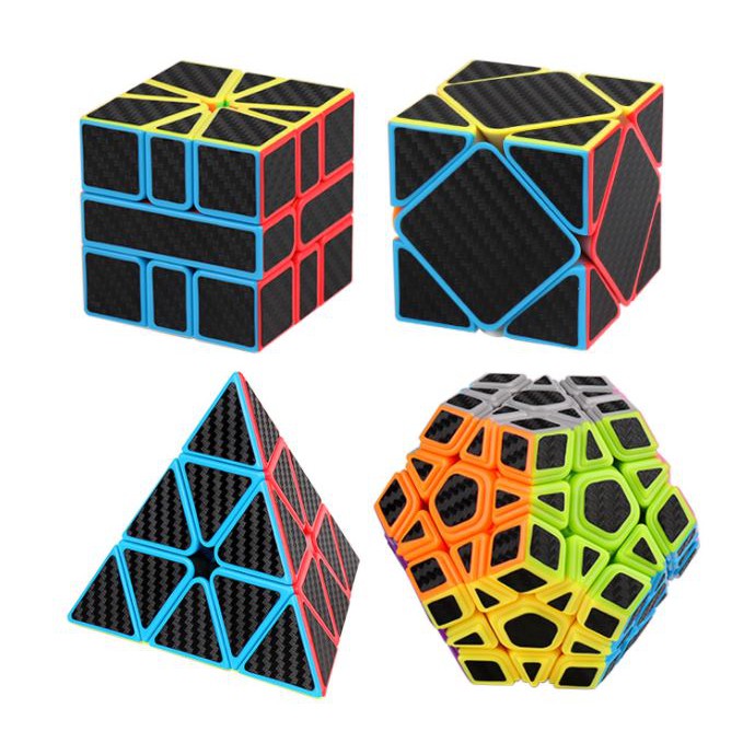 Rubik CarBon : 2x2 3x3 4x4 5x5 Và Các Biến Thể Rubik Carbon Tam Giác, 12 Mặt, Skewb, Square