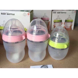 Combo 2 bình sữa tomo como chính hãng 250ml