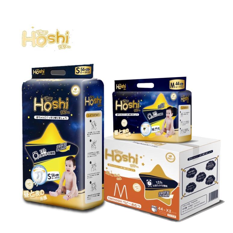 Tã Bỉm Dán/Quần cao cấp Tiny Hoshi S112/M92/M88/L84/XL76/XXL72/XXXL68/XXXXL64 - Bỉm Giá Sỉ