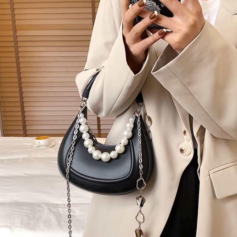 Túi Đeo Chéo Một Bên Vai Có 12 Màu Bán Nguyệt Thời Trang Mùa Xuân 2022