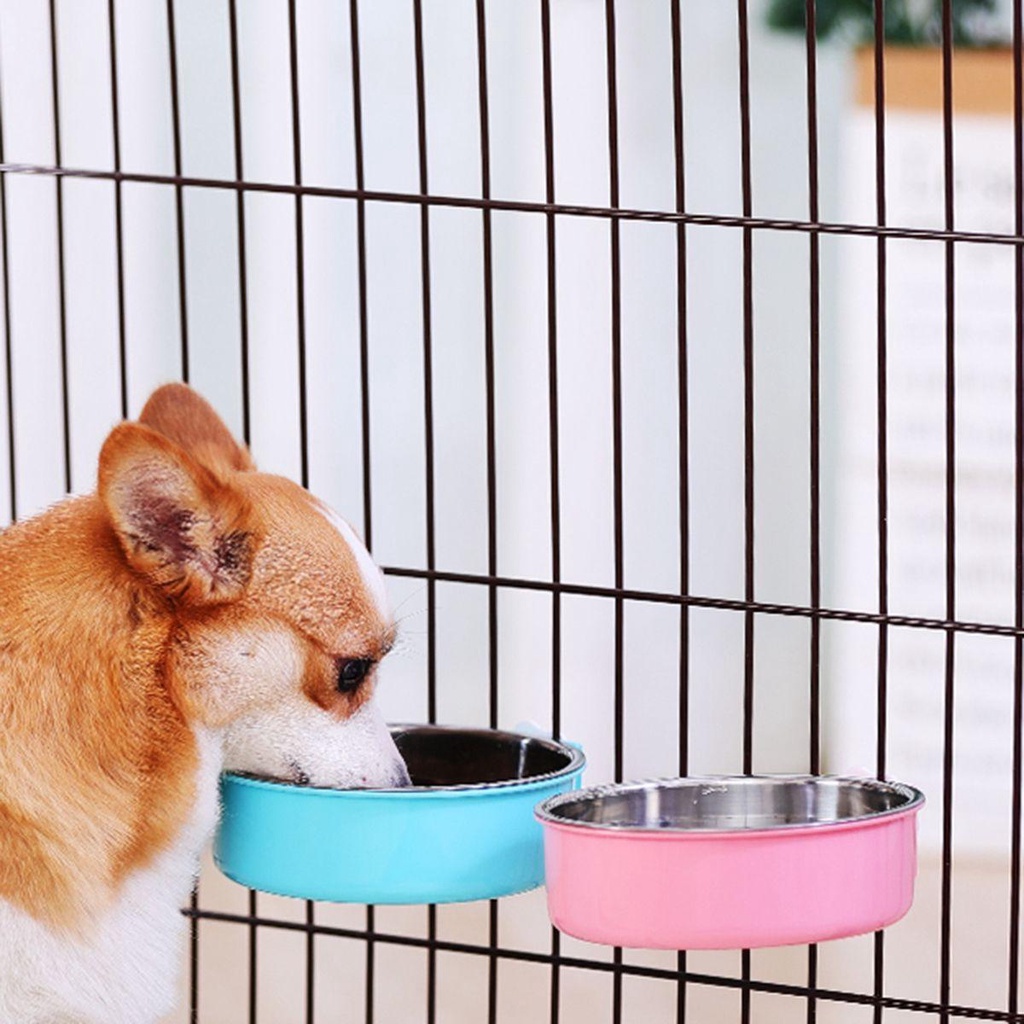 Đĩa Đựng Thức Ăn Treo Chuồng Cho Chim Cảnh Bằng Thép Không Gỉ