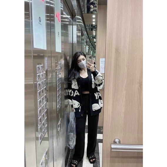 Bigsize Áo khoác Cadigan gấu siêu dễ thương 50-90kg