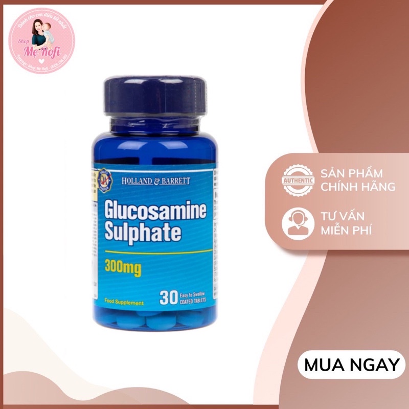 Glucosamine 300mg 30 viên hỗ trợ xương khớp - Mẹ Rofi