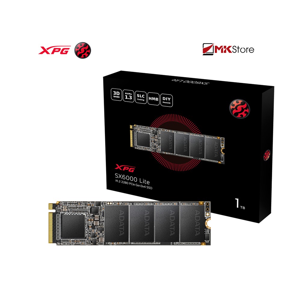 [Mã ELMS05 giảm 5% đơn 300k]Ổ cứng gắn trong SSD ADATA XPG SX6000 Lite Pro PCIe GEN3x4 M.2 2280