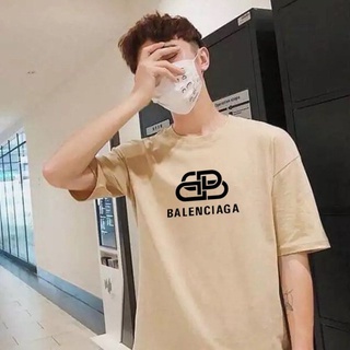 Áo Thun Tay Lỡ In  Balenciaga Logo Vector