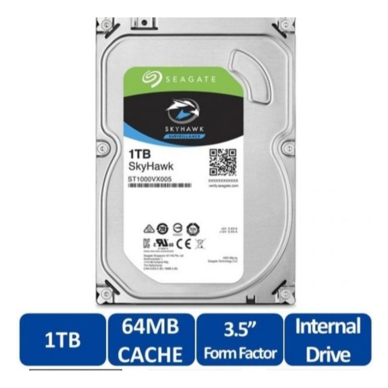 Ổ Cứng Ngoài Seagate Skyhawk 1tb Sata 3.5 Inch