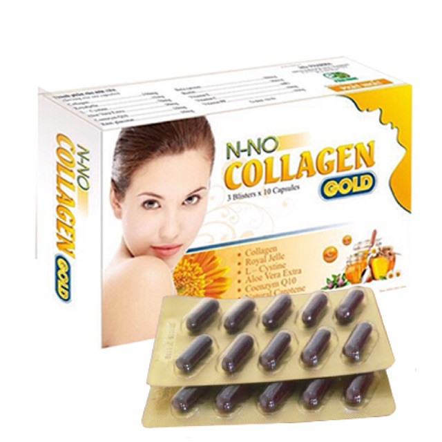 NNO COLLAGEN gold Viên uống sáng da hộp 30 viên