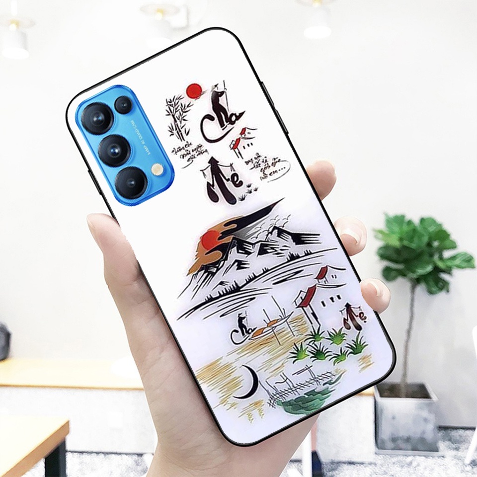 Ốp lưng kính cường lực Oppo Reno6 Reno6z Reno5 Reno4 in hình cao cấp- độc -lạ- siêu hot.