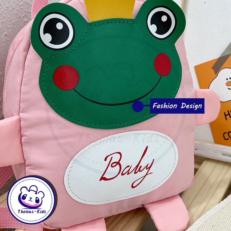 Ba Lô Hình Chú Ếch Nhỏ Dễ Thương Chống Mất Thời Trang Thường Ngày Cho Trẻ Mẫu Giáo