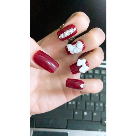 Nailbox thiết kế,bộ móng tay giả,móng úp tay kèm keo