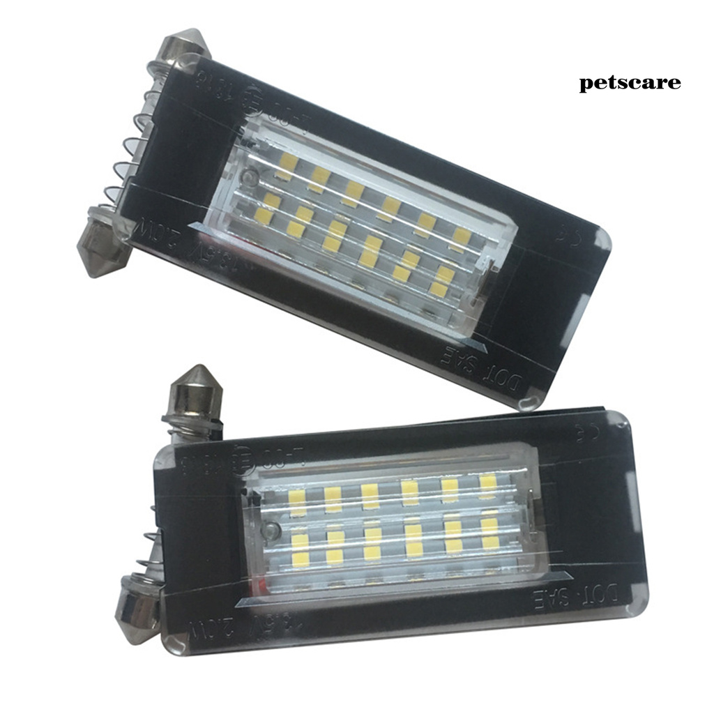 Bộ 2 Đèn Led 6500k Dc12V Cho Biển Số Xe Mini Cooper R56 R57 R58 R59