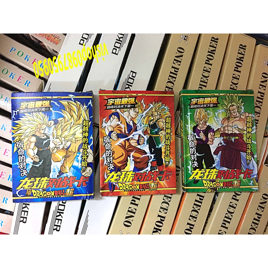 HỘP 432 LÁ THẺ BÀI 7 VIÊN NGỌC RỒNG DRAGON BALL-SONGOKU LOẠI LỚN  ĐẦY ĐỦ NHÂN VẬT (hàng hiếm)