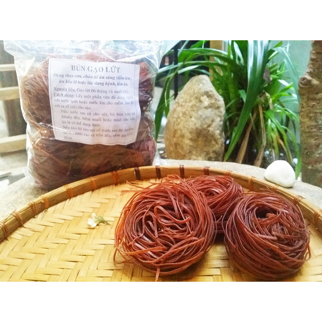 Bún gạo lứt đỏ- eat clean, ăn kiêng, giảm cân, thực dưỡng
