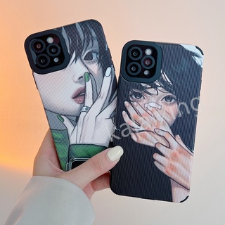Ốp điện thoại họa tiết hình cô gái thích hợp cho iPhone 13 12Pro 13promax 11pro 7plus 8