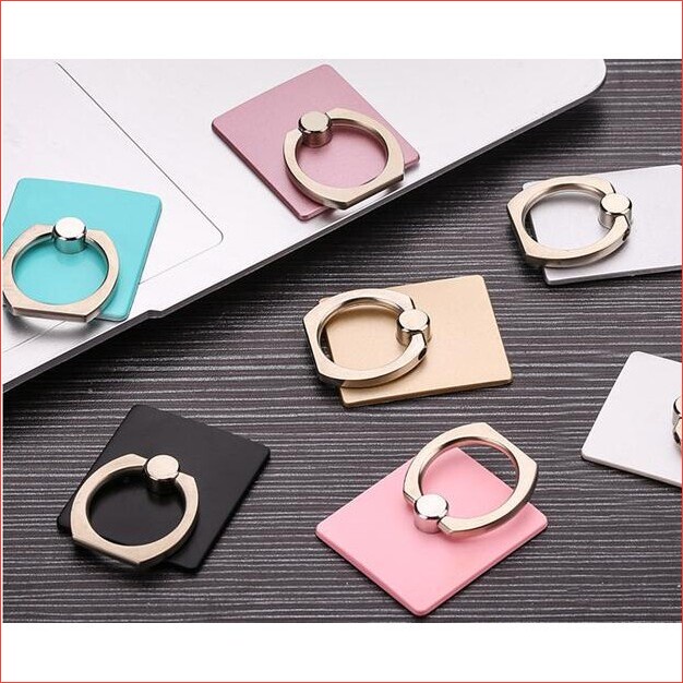 Giá đỡ điện thoại nhẫn Iring kim loại dán lưng điện thoại cầm tay xoay 360 độ, móc nhẫn mini dán ốp điện thoại đa năng