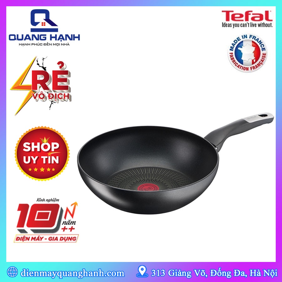 [Hàng chính hãng, Sản xuất tại Pháp] Chảo sâu lòng chống dính 6 lớp đáy từ Tefal Unlimited 28cm