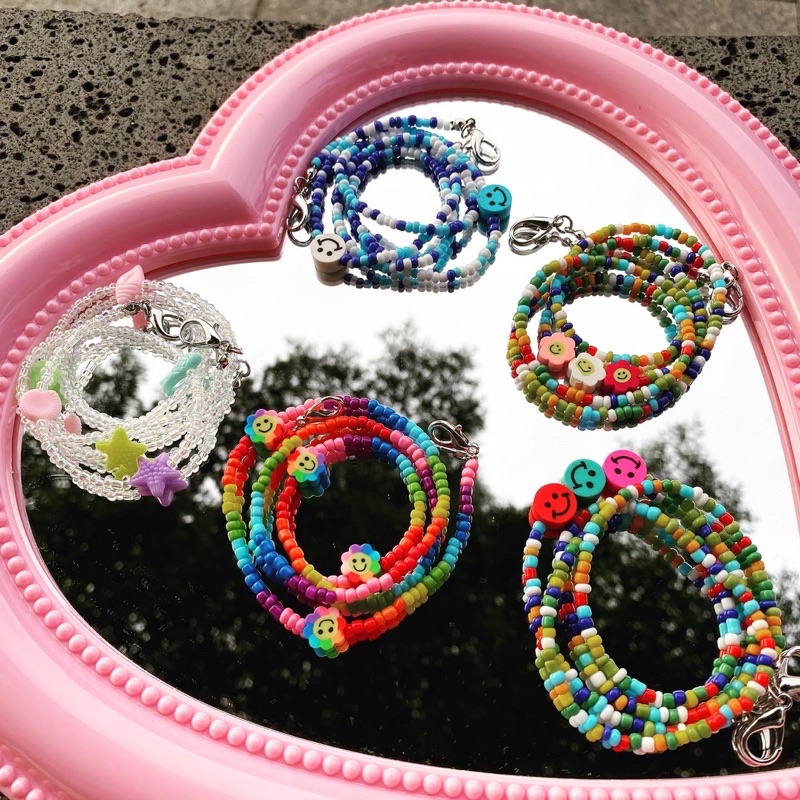 Dây đeo khẩu trang / mask chain dây cườm happy ocean