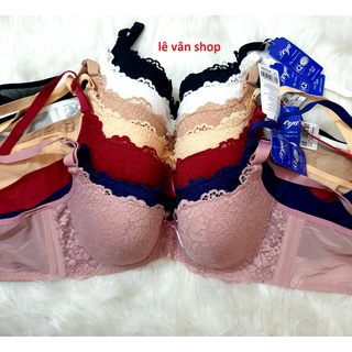 Áo ngực boya ren bảng to 3 móc, mút mỏng, tạo khe 003l