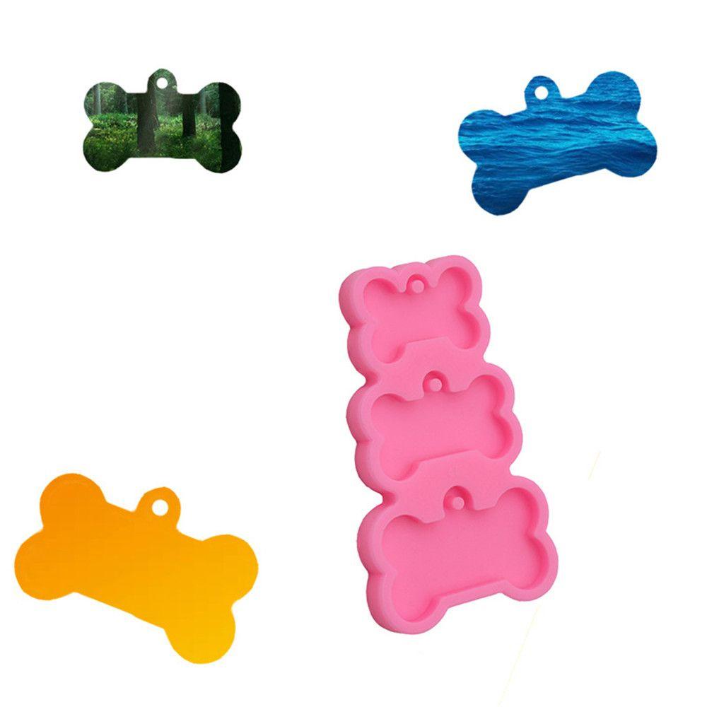 LET Khuôn Làm Móc Khóa 3 Ô Hình Cục Xương