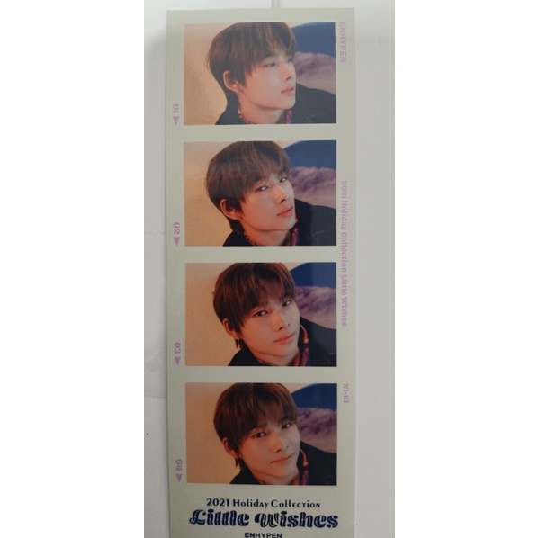 Holiday năm cũ 2021 thẻ 4cuts đợt giáng sinh của thành viên niki nhóm enhypen chính hãng không defec