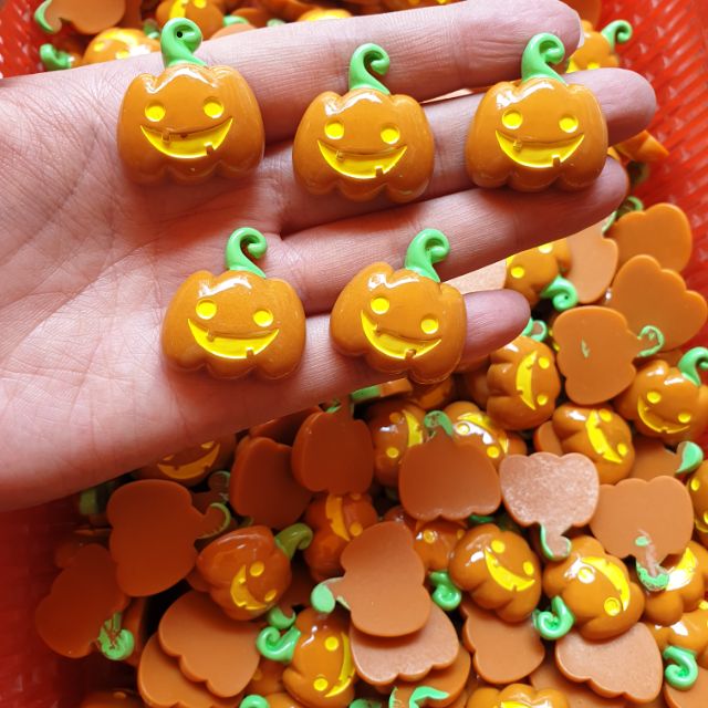 Charm Halloween nguyên liệu trang trí slime