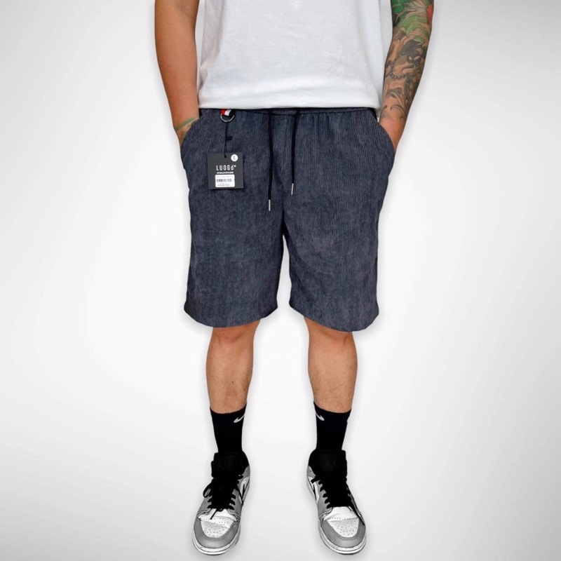 Corduroy Short LUOGÒ - Quần short nhung tăm, quần đùi nam form Unisex, quần đùi thể thao năng động | BigBuy360 - bigbuy360.vn