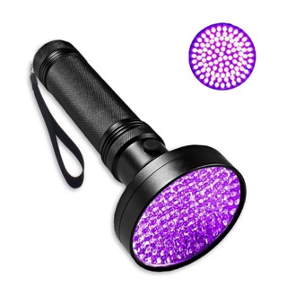 Đèn Pin UV Led 100 Bóng Sấy Keo Uv, Soi Tiền, Tìm Vật Trú Ẩn