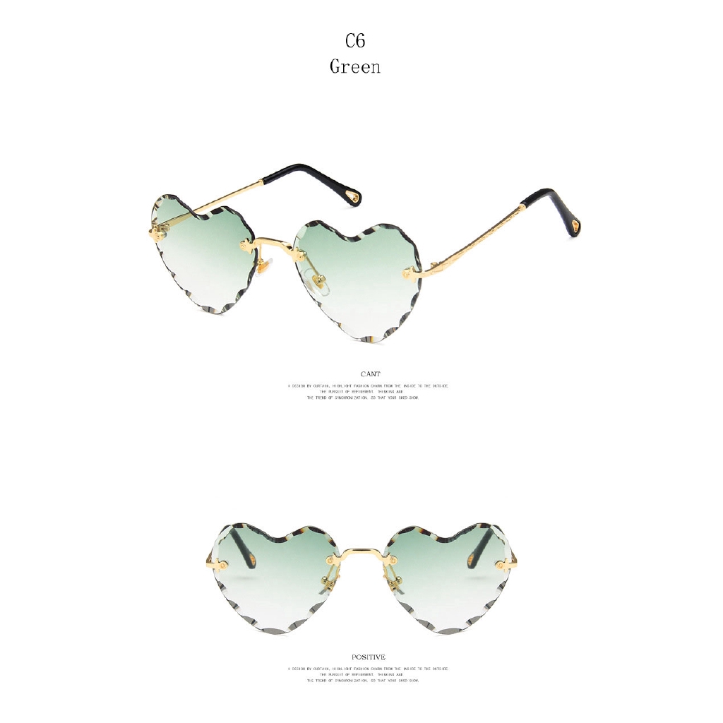 Kính mát nữ SAMJUNE gọng hình trái tim thời trang