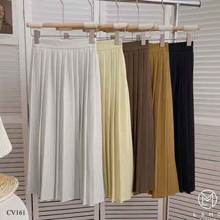 Chân váy nữ trẻ trung xếp li trước và sau, có lót trong dây kéo bên hông _CV161