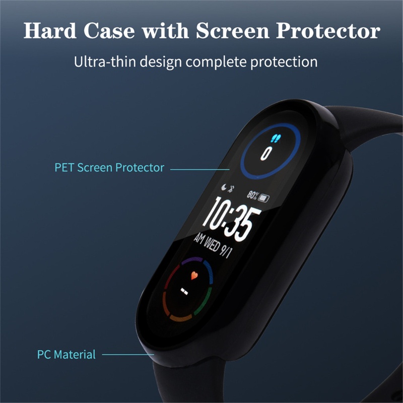 Ốp Bảo Vệ Mặt Kính Cường Lực Cho Xiaomi Mi Band 6 5 4 3
