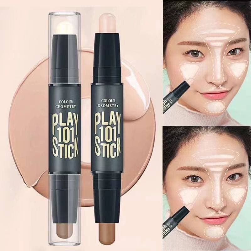 Bút tạo khối ICVC che khuyết điểm đa năng bắt sáng hai trong một ZUZU Cosmetic