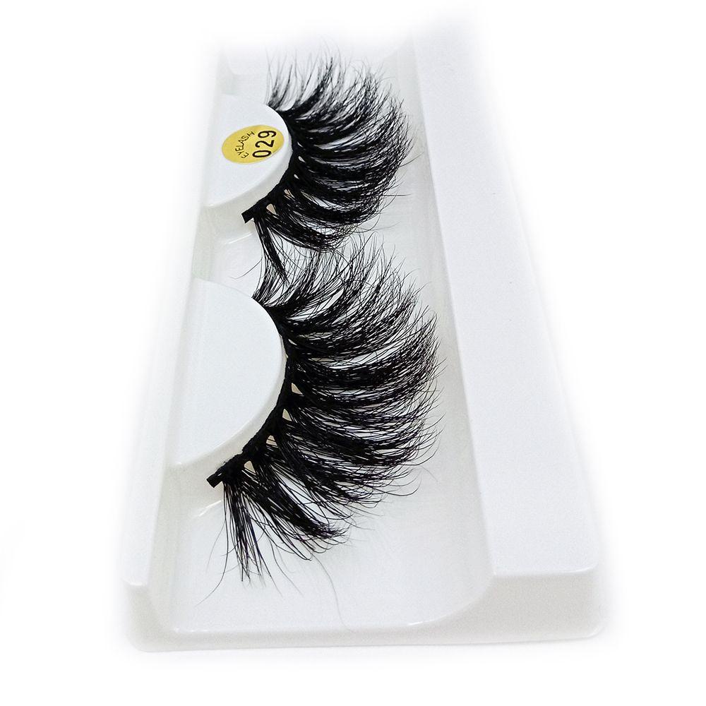 WATTLE 1 Cặp Lông Mi Giả 25MM 100% Lông Chồn 3D