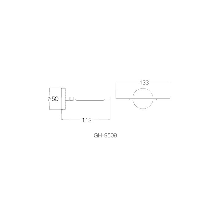 Giá để ly và bàn chải đánh răng - GH-9509 - INOX SUS 304