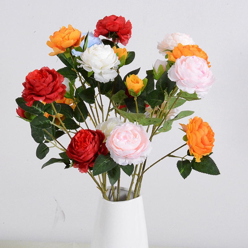 Bó Hoa Hồng Giả Trang Trí Tiệc Cưới trang trí nhà hoa trang tri hoa giả để bàn