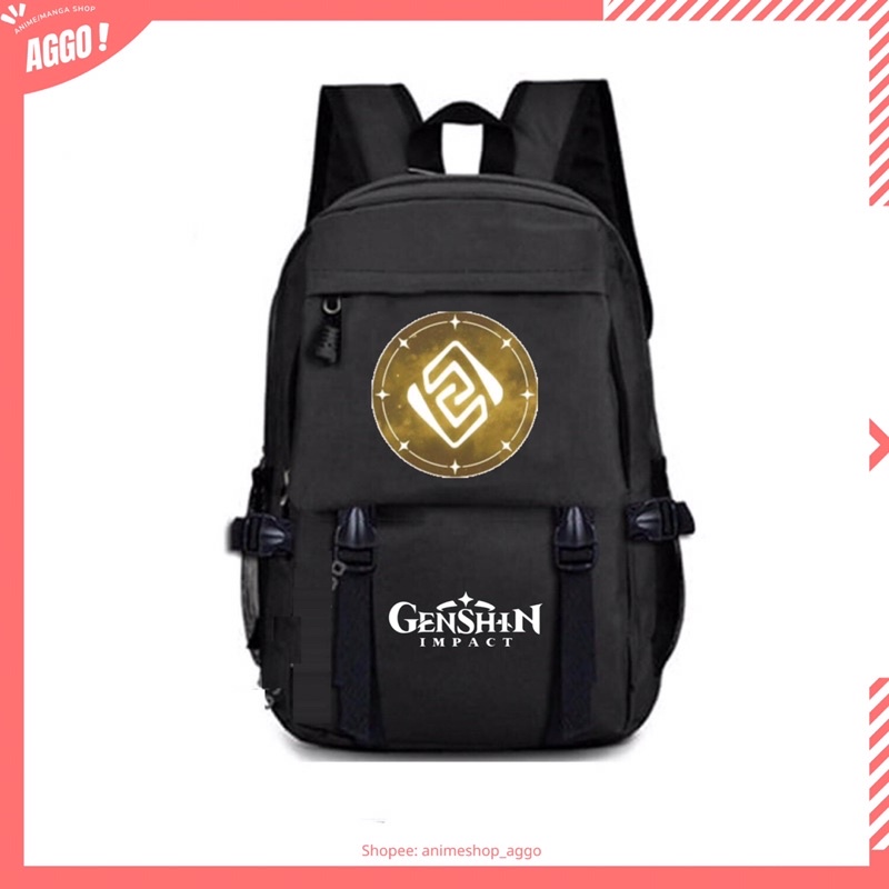 Balo Đi Học In Hình Game GENSHIN IMPACT Mẫu Mới Nam Nữ Unisex Chất Đẹp