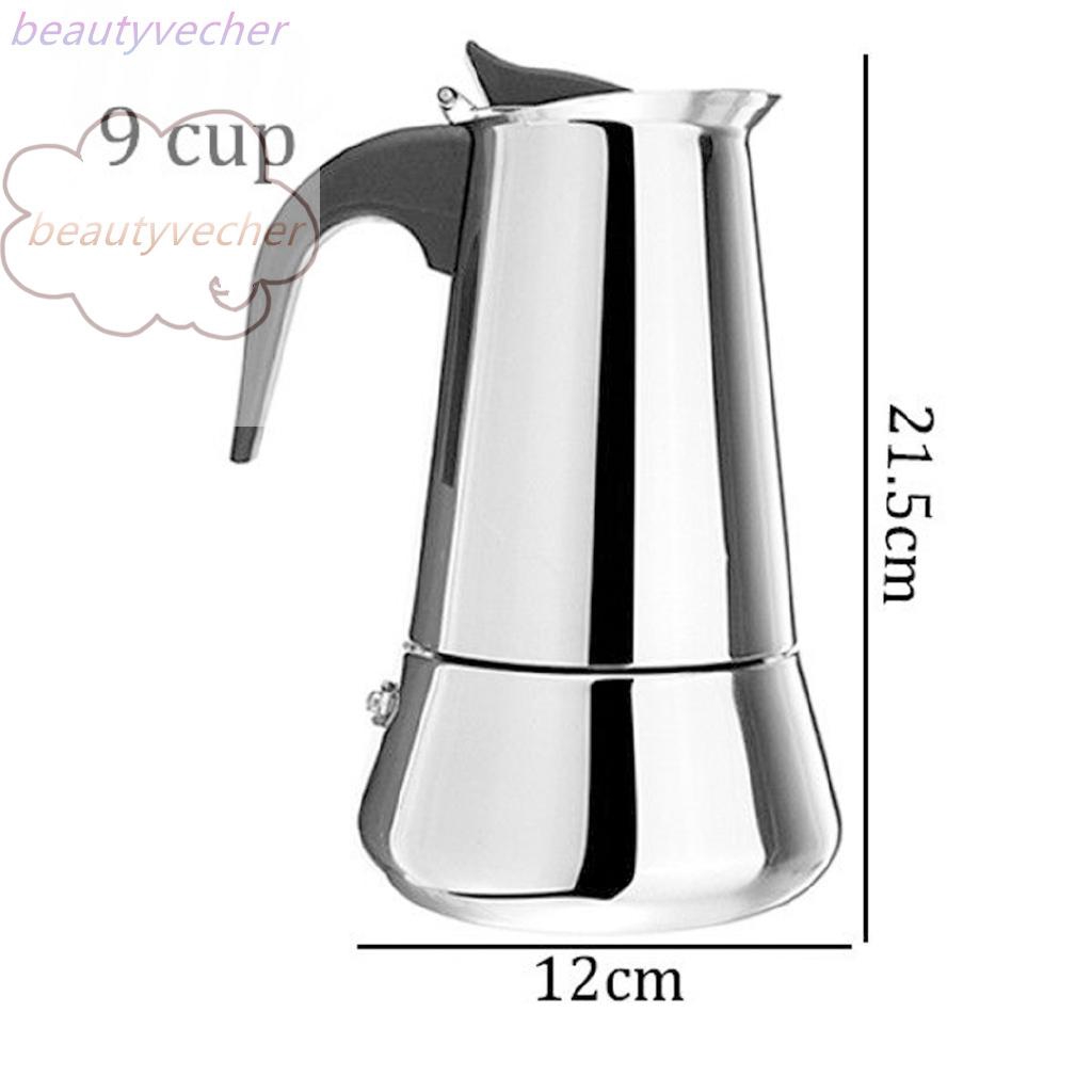 4 Size Stainless Steel Stovetop Espresso Coffee Maker Percolator Pot Moka Latte