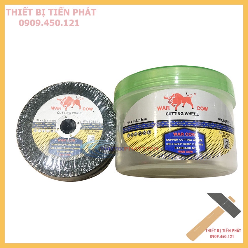 Đá Cắt Bò Xanh WARCOW 1 Tấc An Toàn Chuyên Cắt Kim Loại